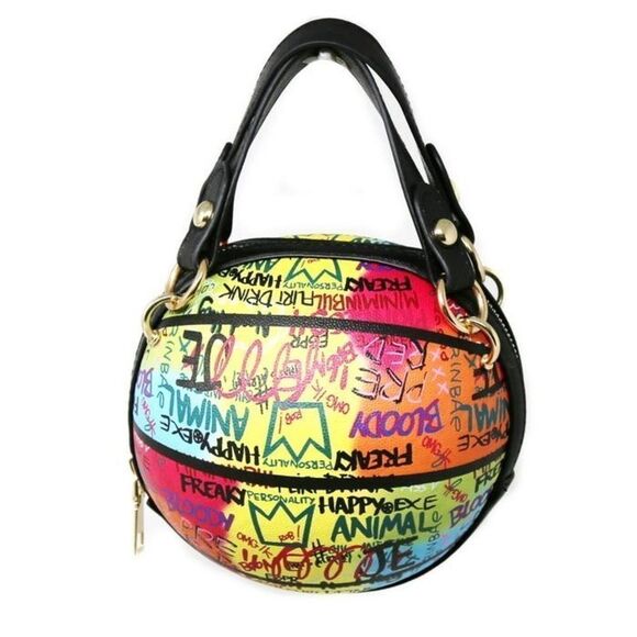 ✨HP✨ Graffiti Basketball Shape Clutch Model 1 - Picture 8 of 9